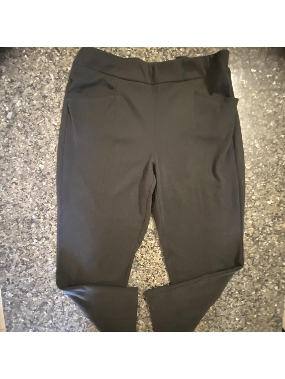 Allison Daley Women's Black Dress Pants Pull On Stretch Pockets 2XR